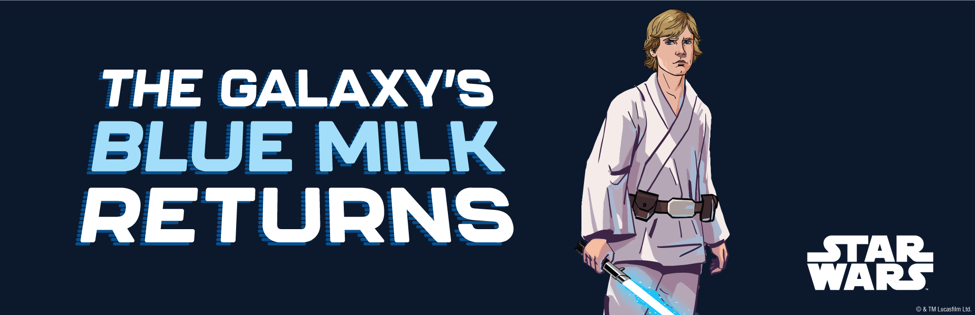 The galaxy's blue milk returns
